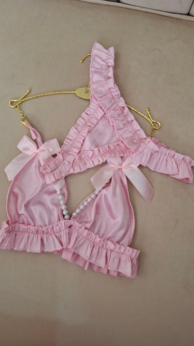 ست دوتیکه ساتن مرواریدی ساتن کشسانی ندارد دوخت کشی که دورتادور بکاررفته کشسانی دارد