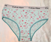 شورت نخی اسلیپ زنانه طرحدار کش پهن calvin klein سایز 3XL